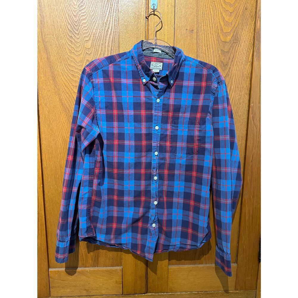 Vintage Plaid J. Crew Kids Button Up | Big Boys Large